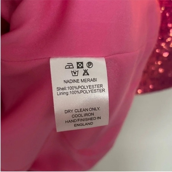 Nadine Merabi Bailey Sequin Mini Dress Pink NWT - Picture 10 of 10